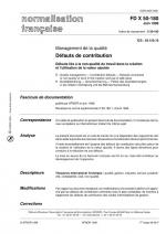 FD X50-180 - D&eacute;fauts de contribution